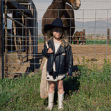 All Weather Rubber Cowboy Boots - Bone White