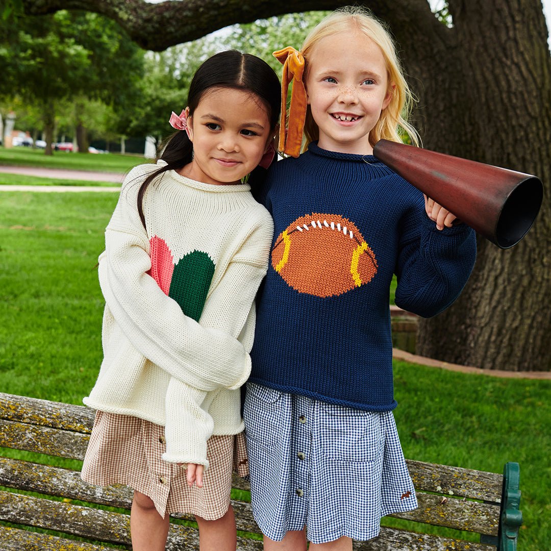 Classic Sweater - Football | Pink Chicken