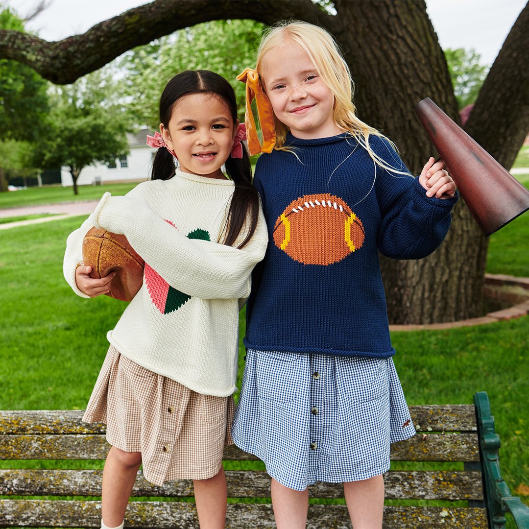 Picnic Skirt - Navy Gingham | Pink Chicken