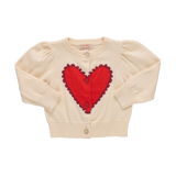Baby Girls Constance Sweater - Scalloped Heart