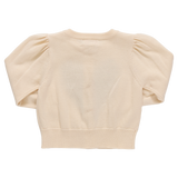 Girls Constance Sweater - Scalloped Heart