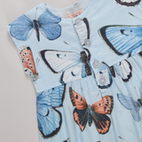 Baby Girls Alexandra Jumper - Blue Vintage Butterflies