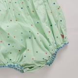 Baby Girls Jaipur Bubble- Pastel Green Polka Dot