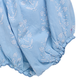 Baby Girls Harper Bubble - Blue Dewdrop Block Print
