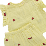 Baby Girls Roey 2-PC Set - Watermelon Embroidery