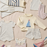 Sunny Ruffle Dress - Sailboats
