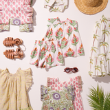 Girls Elsie Dress - Lilac Lisbon Floral