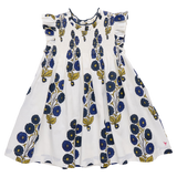 Girls Stevie Dress - Navy Buttercup Floral