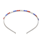 Crystal Headband - Red, White & Blue