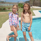 Boys Swim Trunk - Blue Regatta