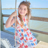 Girls Elsie Dress - Lobsters and Crabs