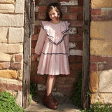 Girls Raphaela Dress - Strawberry Cream Polka Dot | Pink Chicken