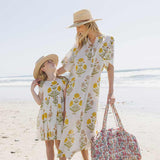 Womens Gaella Kaftan - Gold Oversized Dandelion