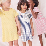 Hopscotch T-Shirt Dress - Red Stripe