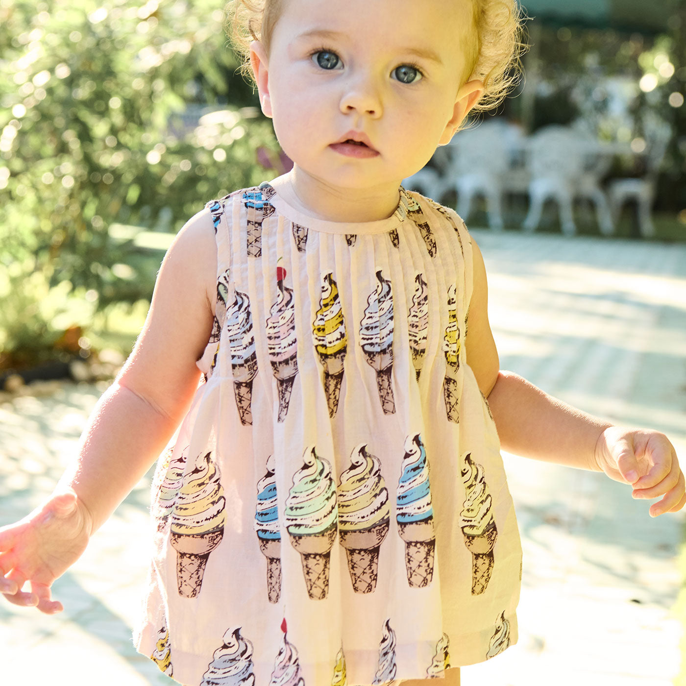 Baby Girls Raphaela Dress Set - Strawberry Cream Polka Dot Pink Chicken Baby Girls Raphaela Dress Set - Strawberry Cream Polka Dot Pink Chicken