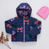 Girls Reversible Riley Jacket - Multi Bows | Pink Chicken