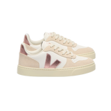 V-10 Laces Leather - White Nacre Sable