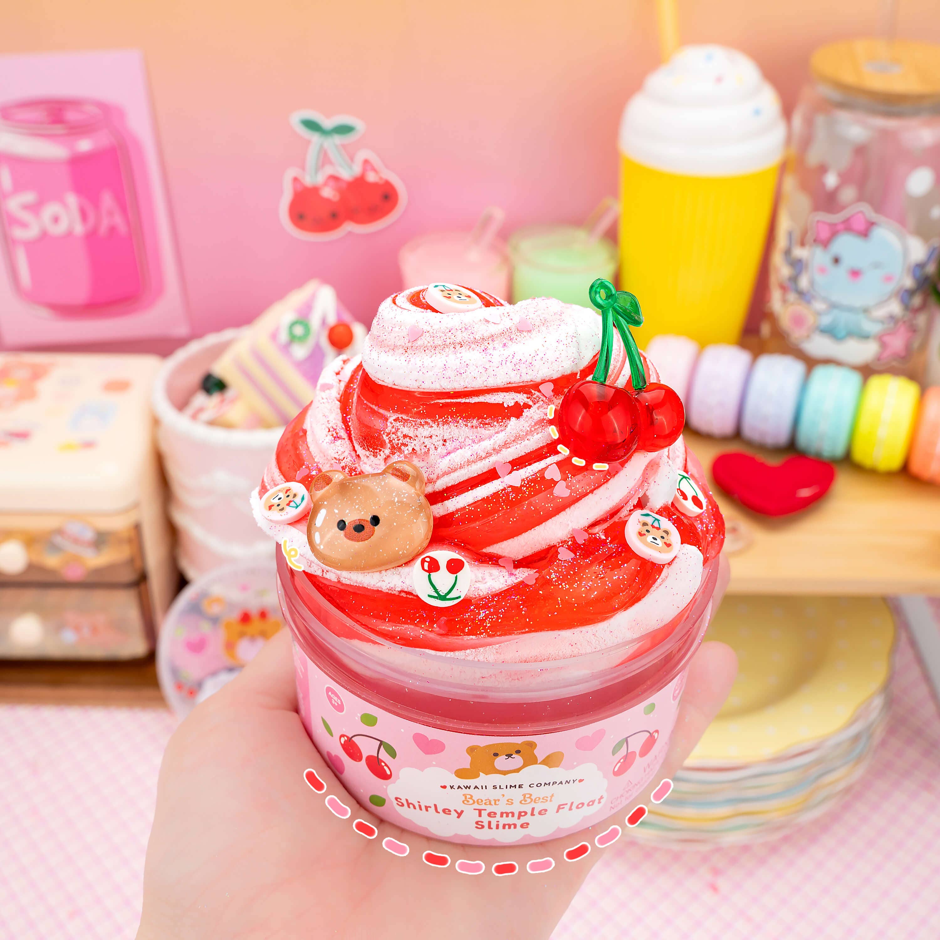 Bears Best Shirley Temple Float 2 Slimes In 1 (4pcs/case) | Pink Chicken