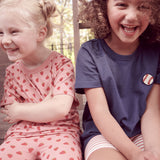 Adventure T-Shirt - Pink Mini Half Hearts