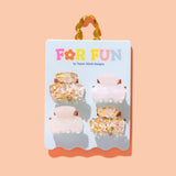 FOR FUN Mini Claw Hair Clip Set - Asst Pearl