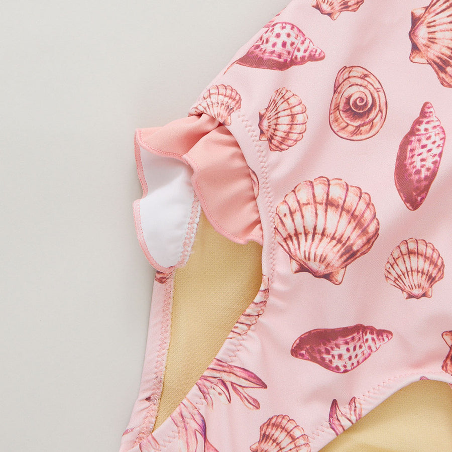 Girls Arden Suit - Pink Sea Shells