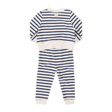 Baby Jersey Jax Jogger Set - Navy Stripe