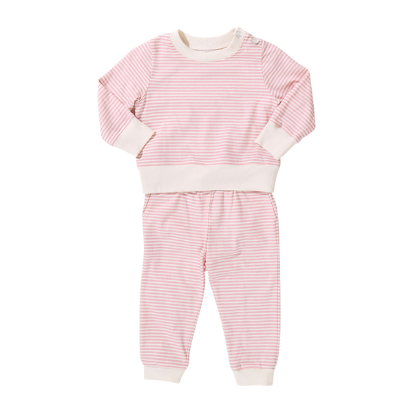 Baby Jersey Jax Jogger Set - Pink Stripe