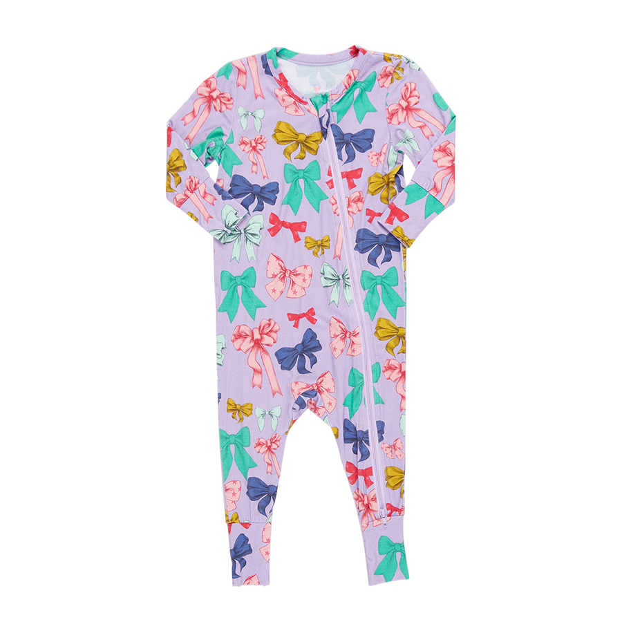 Baby Bamboo Romper - Bow Party