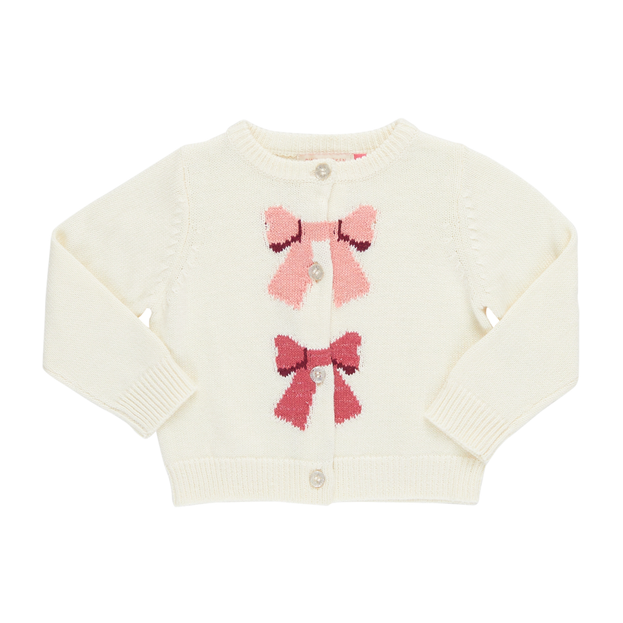 Baby Girls Maude Sweater - Cream Bows