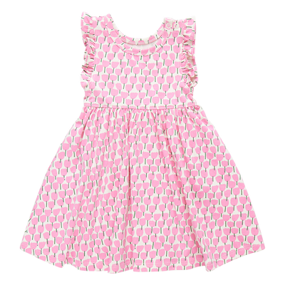 Baby Girls Organic Kelsey Dress - Pink Tulips