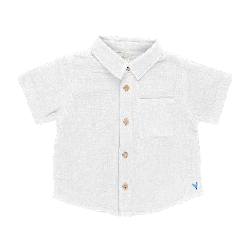 Baby Boys Jack Shirt - Gardenia White