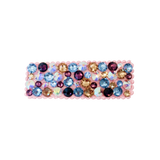 Crystal Filled Snap Clip - Pink Multi
