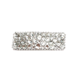 Crystal Filled Snap Clip - Clear
