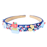 Back to School Charm Headband - Navy