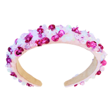 Sequin Flat Headband - Pink