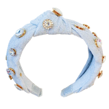 Glitter Jewel Headband - SIlver