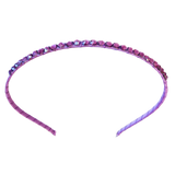 Crystal Filled Headband - Purple