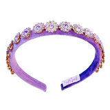 Thin Jewel Headband - Lavender