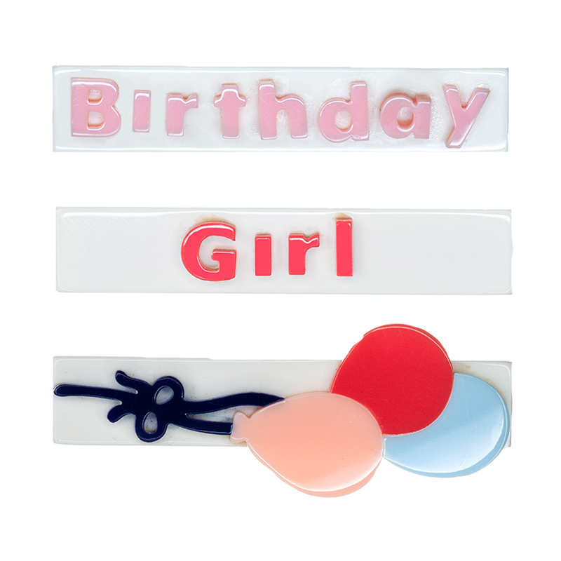 Alligator Clip Set - Birthday Girl