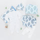 Nesting Box Baby Take Home Set - Lavender Bouquet Floral Blockprint main image 0