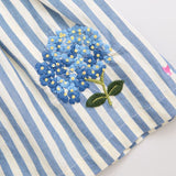 Girls Sarita Dress - Blue Stripe