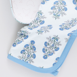 Nesting Box Baby Take Home Set - Lavender Bouquet Floral Blockprint