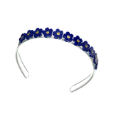 Headband - Navy Glitter Blooms