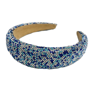 Fully Crystalized Headband - Blue
