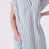Womens Cooper Coverup - Blue Stripe