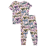 Kids Bamboo PJ Set - Multi Bows
