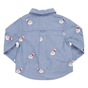 Boys Jack Shirt - Santa Embroidery