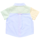 Boys Jack Shirt - Color Block Seersucker