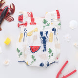 Baby Girls Elsie Bubble - Clam Bake