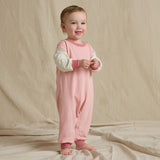 Baby Runaround Jumpsuit - Pink Color block